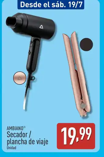 ALDI AMBIANO Secador/ plancha de viaje oferta