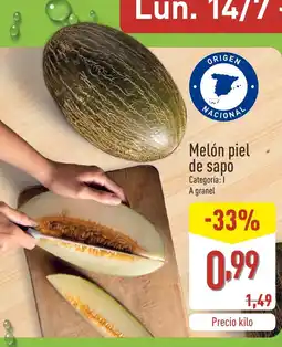 ALDI Melón piel de sapo oferta
