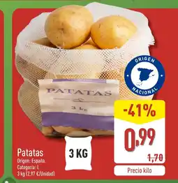 ALDI Patatas oferta