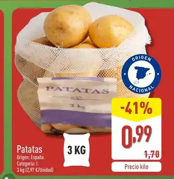 ALDI Patatas oferta