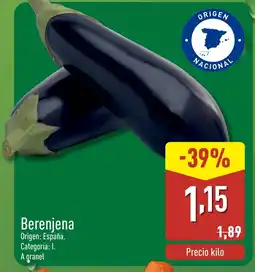 ALDI Berenjena oferta