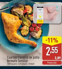 ALDI Cuartos traseros de pollo formato familiar oferta