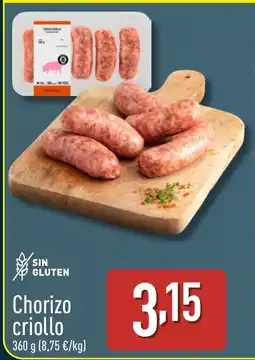 ALDI Chorizo criollo oferta