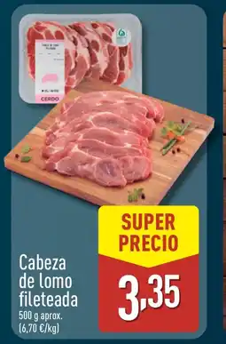 ALDI Cabeza de lomo fileteada oferta