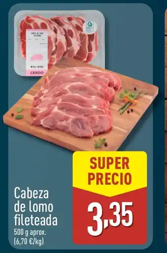 ALDI Cabeza de lomo fileteada oferta