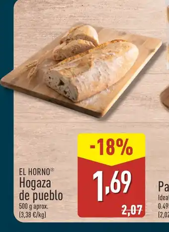 ALDI EL HORNO Hogaza de pueblo oferta