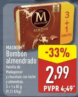 ALDI MAGNUM Bombón almendrado oferta
