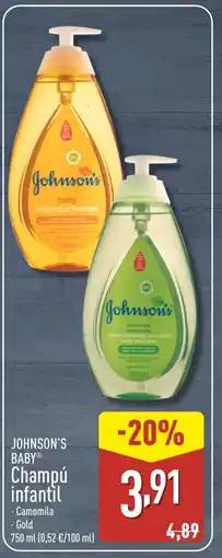 ALDI JOHNSON'S BABY Champú infantil oferta