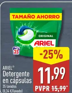 ALDI ARIEL Detergente en cápsulas oferta