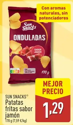 ALDI SUN SNACKS Patatas fritas sabor jamón oferta