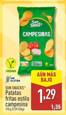 ALDI SUN SNACKS Patatas fritas estilo campesina oferta