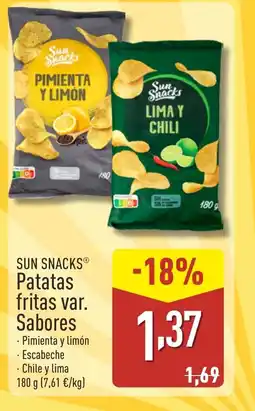 ALDI SUN SNACKS Patatas fritas var. Sabores oferta