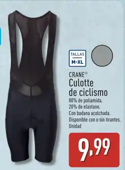 ALDI CRANE Culotte de ciclismo oferta