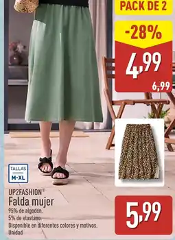 ALDI UP2FASHION Falda mujer oferta