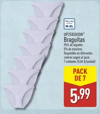 ALDI UP2FASHION BBraguitas oferta