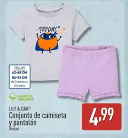 ALDI LILY & DAN Conjunto de camiseta y pantalón oferta