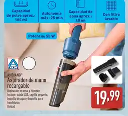 ALDI AMBIANO Aspirador de mano recargable oferta