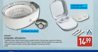 ALDI AMBIANO Limpiador ultrasónico oferta