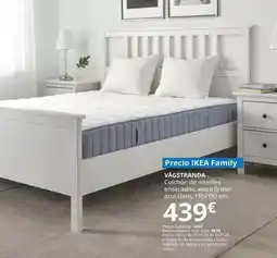 IKEA Vagstranda - colchón de muelles ensacados, extra firme/azul claro oferta