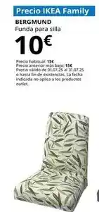 IKEA Bergmund - funda para silla, fågelfors multicolor oferta