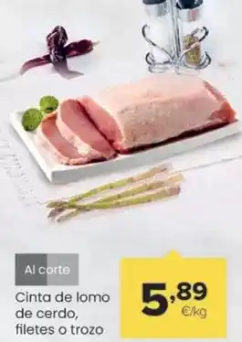 Autoservicios Familia Cinta de lomo de cerdo oferta
