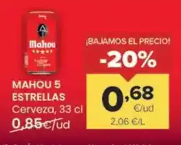 Autoservicios Familia Mahou - 5 estrellas cerveza oferta