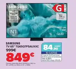 Carrefour Samsung - tv 65 tq65q7f5auxxc oferta