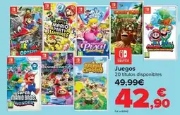 Carrefour Nintendo switch - juegos oferta