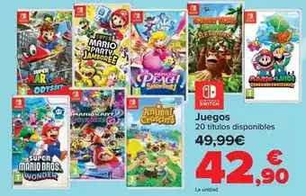 Carrefour Nintendo switch - juegos oferta
