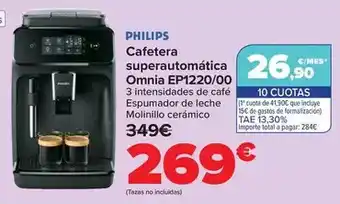 Carrefour Philips - cafetera superautomatica omnia ep1220/00 oferta
