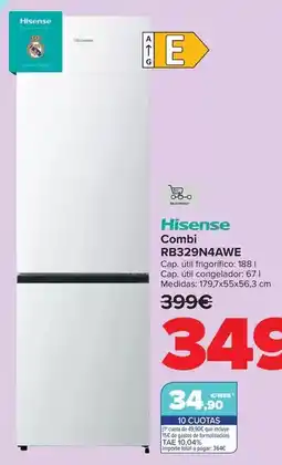 Carrefour Hisense - combi rb329n4awe oferta