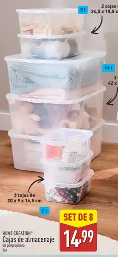 ALDI HOME CREATION Cajas de almacenaje oferta