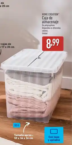 ALDI HOME CREATION Cajas de almacenaje oferta
