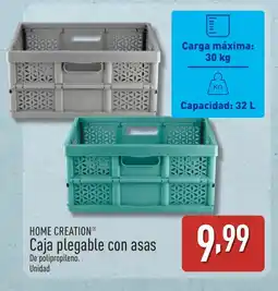 ALDI HOME CREATION Caja plegable con asas oferta