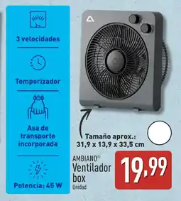 ALDI AMBIANO Ventilador box oferta