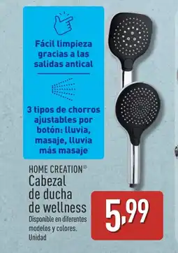 ALDI HOME CREATION Cabezal de ducha de wellness oferta