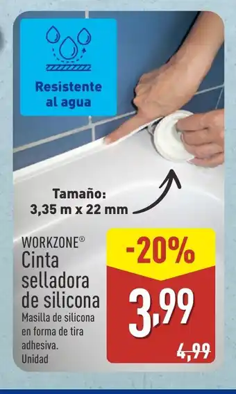 ALDI WORKZONE Cinta selladora de silicona oferta