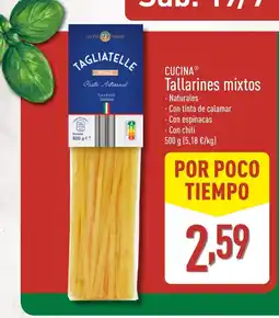 ALDI CUCINA Tallarines mixtos oferta