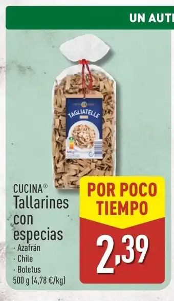 ALDI CUCINA Tallarines con especias oferta