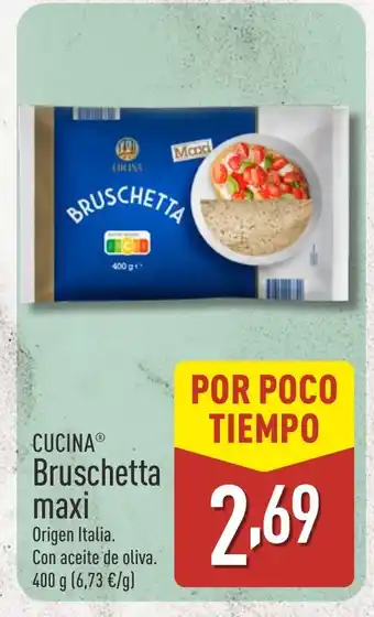 ALDI CUCINA Bruschetta maxi oferta