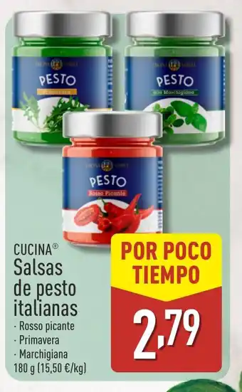 ALDI CUCINA Salsas de pesto italianas oferta