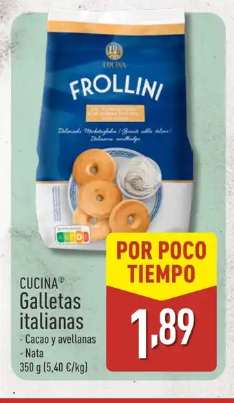 ALDI CUCINA Galletas italianas oferta