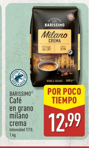 ALDI BARISSIMO Café en grano milano crema oferta