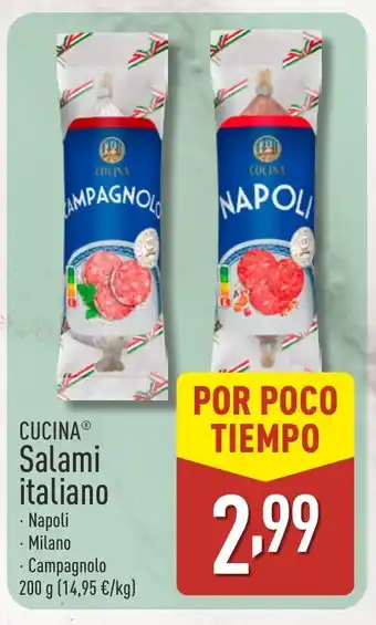 ALDI CUCINA Salami italiano Napoli oferta
