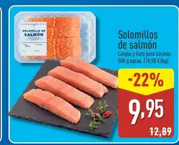ALDI Solomillos de salmón oferta