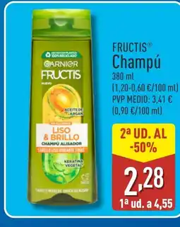 ALDI FRUCTIS Champú oferta