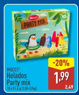 ALDI MUCCI Helados Party mix oferta