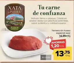 Autoservicios Familia Xata de pueblu - ternera sin hueso especial asar oferta