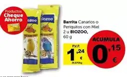 Masymas Biozoo - barrita canarios o periquitos con miel oferta