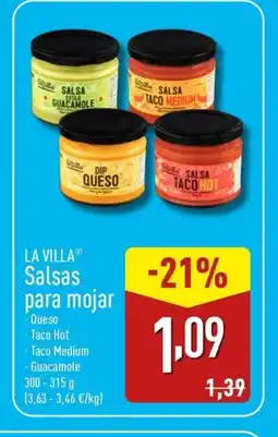 ALDI LA VILLA Salsas para mojer oferta